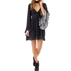 Anama Boho V-Neck Bell Sleeve Dress